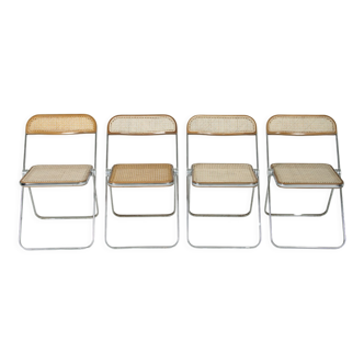 Set de 4 chaises Plia de Giancarlo Piretti pour Castelli / Anonima Castelli, 1960s