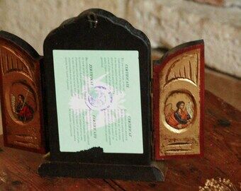 Byzantine icon triptych