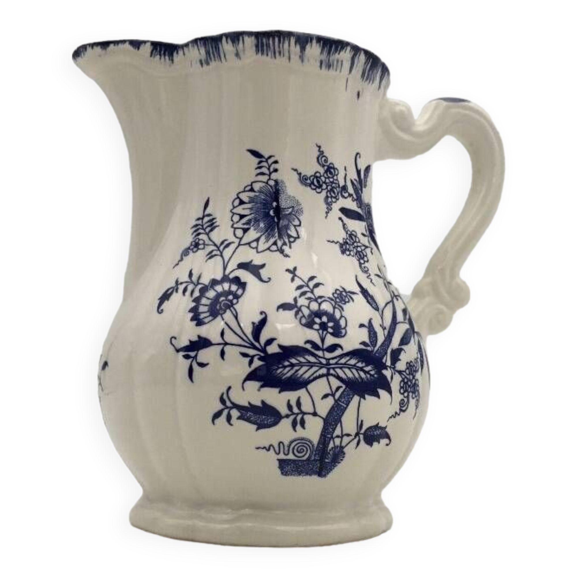 Old earthenware jug from Sarreguemines, Lancaster model