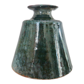 Vase en céramique dans les tons verts