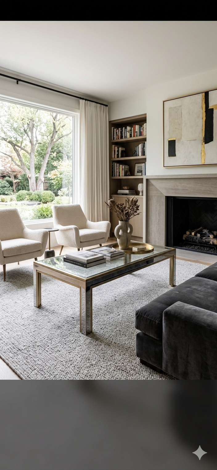 Chrome and gold metal coffee table by Romeo Rega from the 1970s.