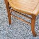 Set of 4 bistro chairs in beech and blond oak from the 50s
