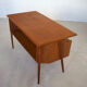 Danish Teak Desk By Gunner Nielsen for Tibergaard