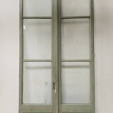 Double portes de passage en bois patiné XIX siècle
