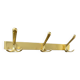 Vintage coat rack in gilded aluminum