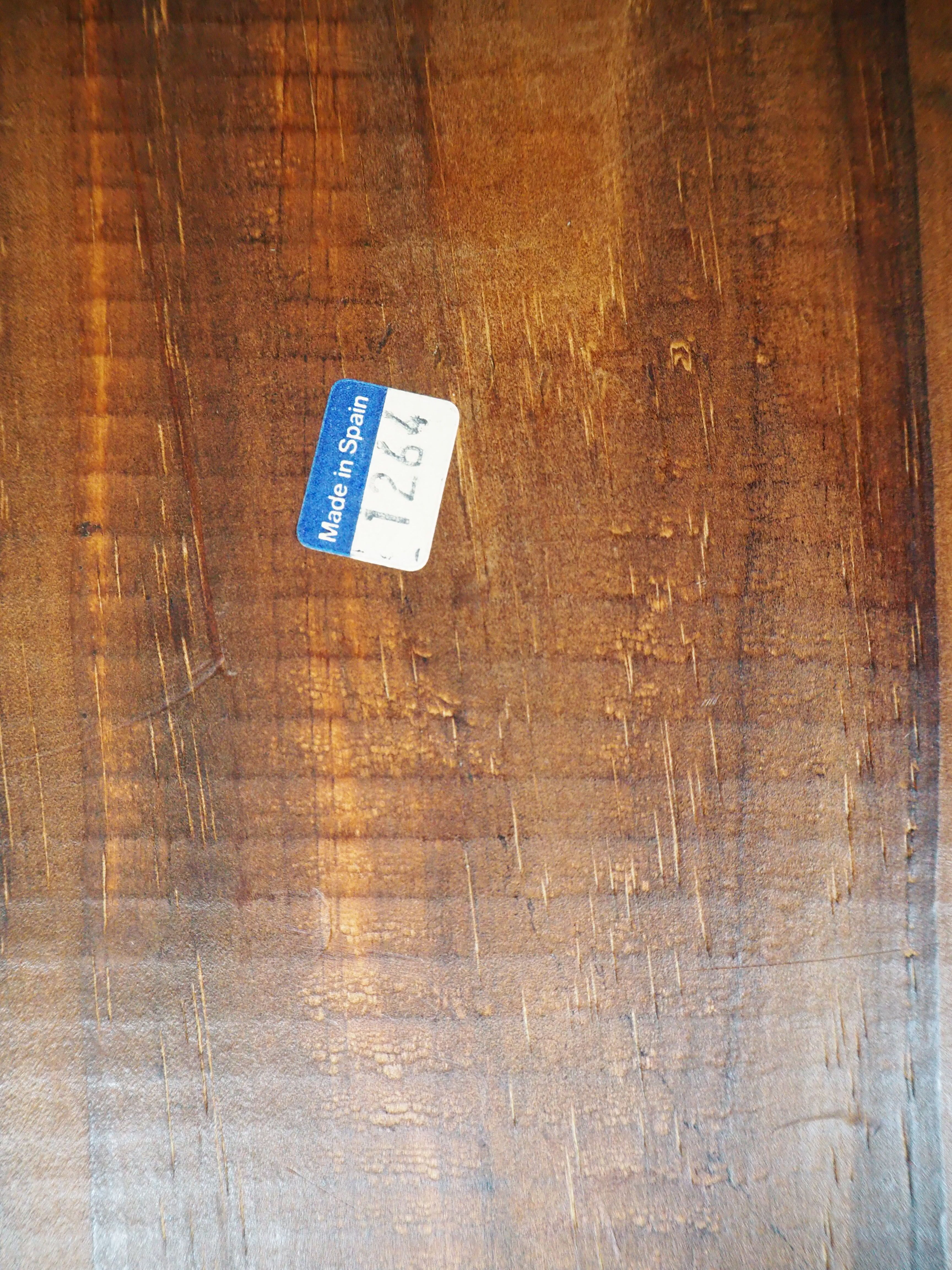 Sconce in wood and yellow glass ball from the 1960/1970