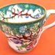 Antique porcelain cup in the Minton style with Japanese decoration.