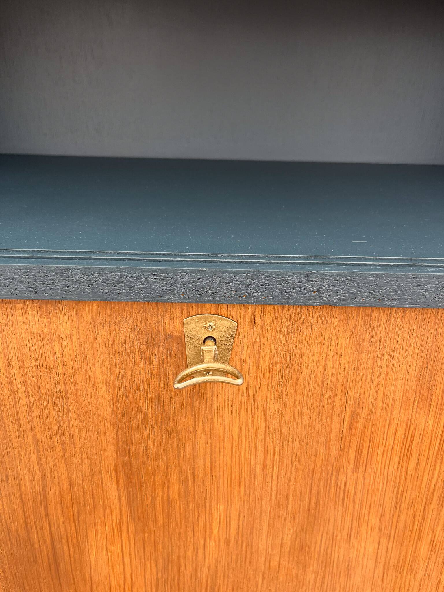 Vintage secretary desk with compass legs