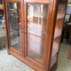 Brown display cabinet – Classic style – Storage – Wood and glass