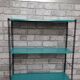 String style shelf 1960 to 70, metal 2 uprights h60x48x17 traces of wear n