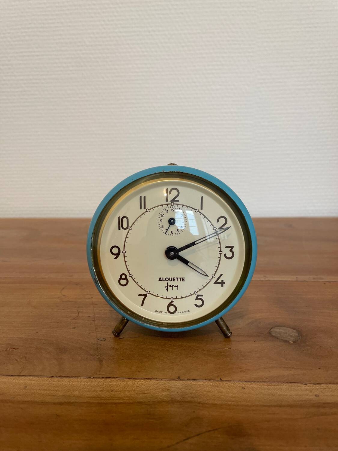 Japy Blue Alarm Clock Alouette Model 60s