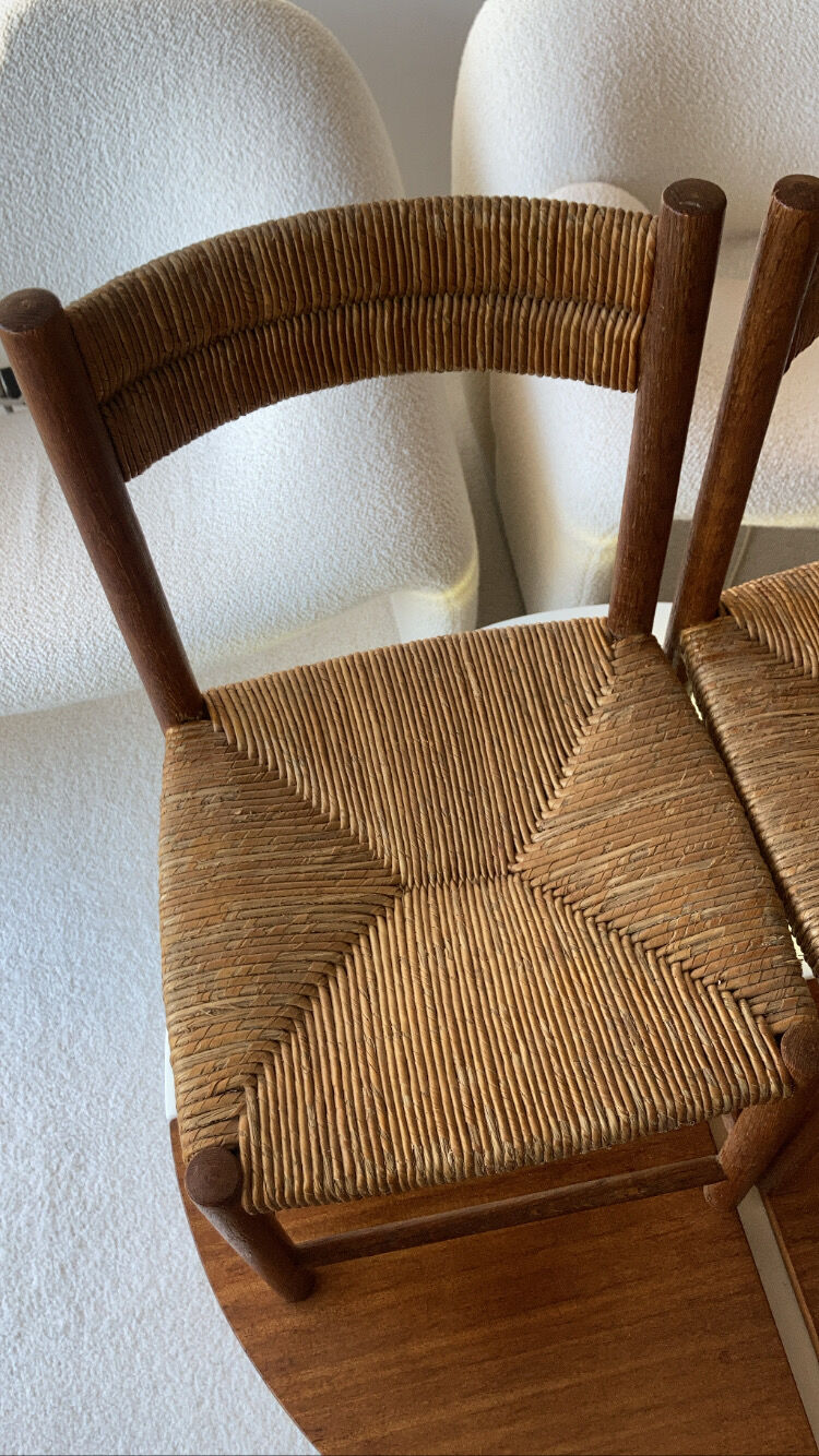 Pair chair child straw design 1950/1960