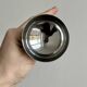 6 small stainless steel dessert bowls on stands