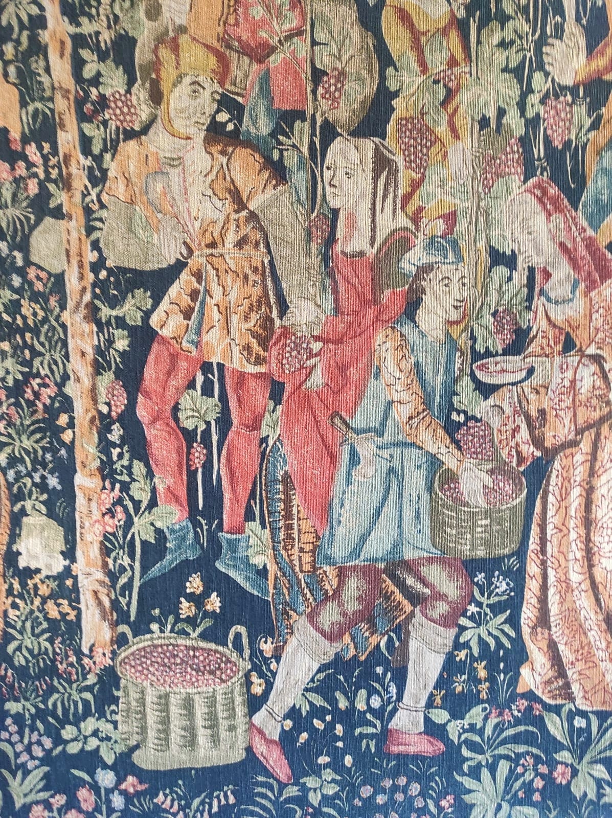 Tapestry les vendanges panels gobelin