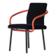 Chaise Memphis Mandarin d'Ettore Sottsass pour Knoll retapissée en velours de coton