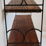 Large "string" shelf, Sweden, metal and wood