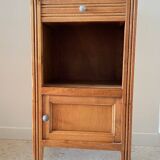 Cube bedside table in oak 1950s
