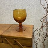 Large vintage bubble glass
