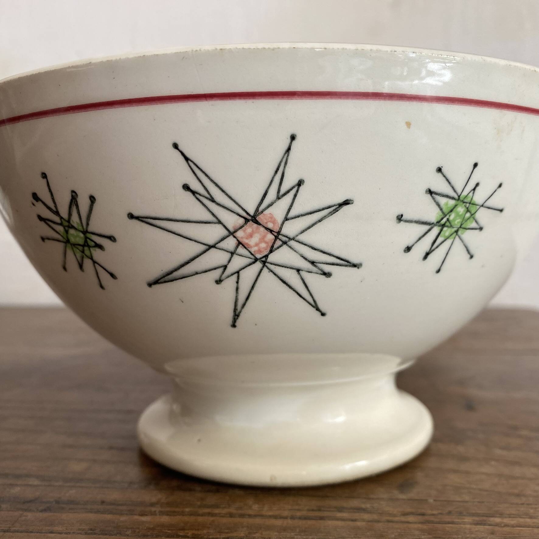 Extra large bowls Gien from the 1950s