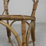 Bamboo chair, dining table chair, 1950s