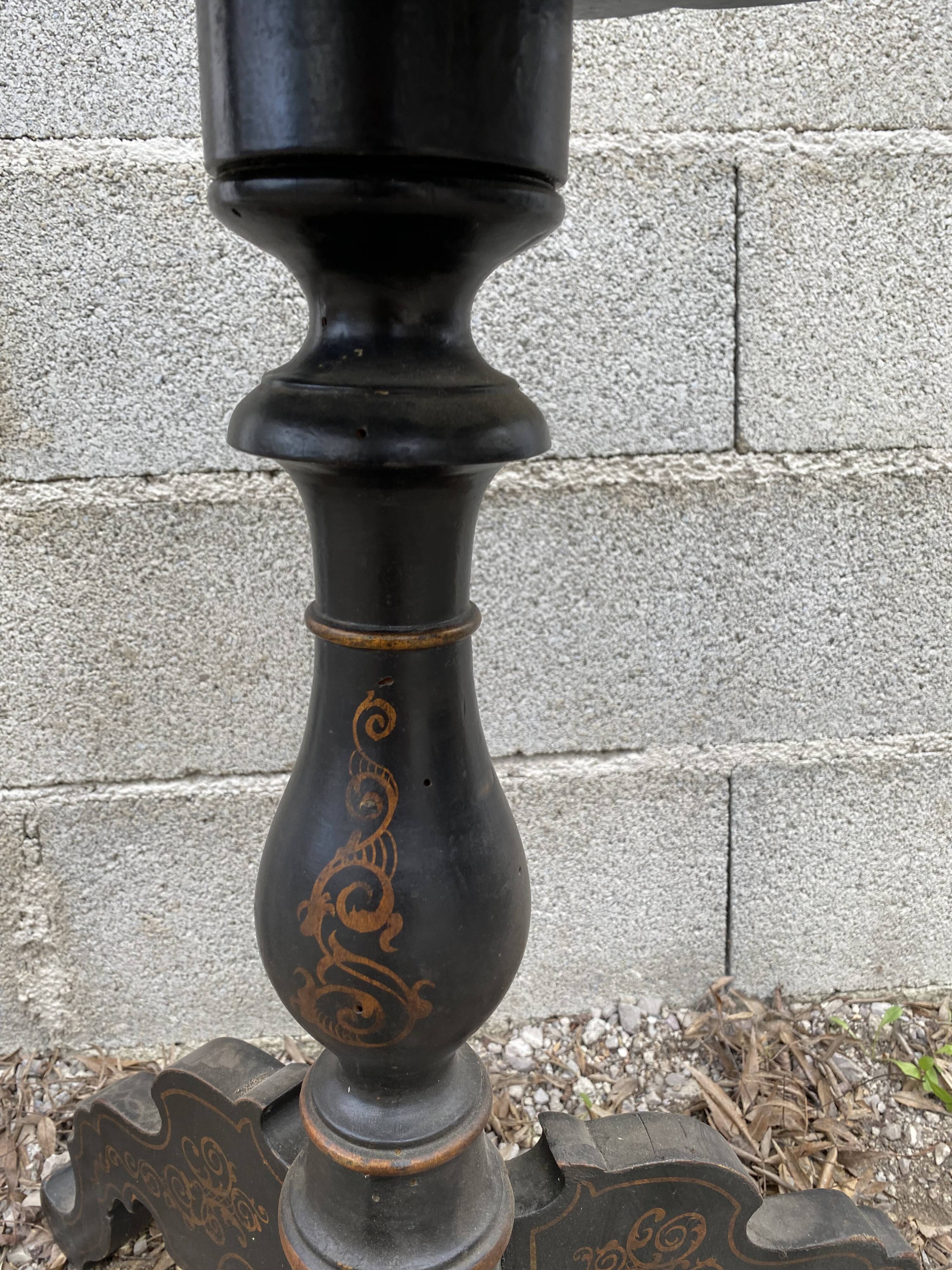 Table pedestal table 19th napoleon3