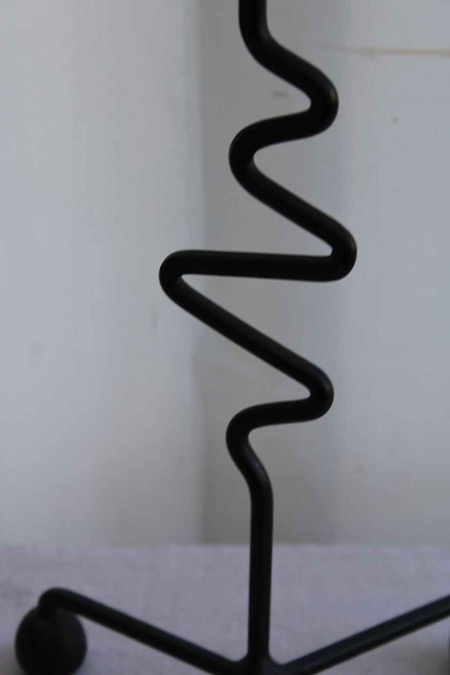 Set of 3 wrought iron candle holders