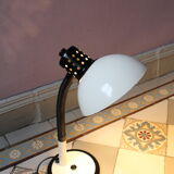 80's white aluminum desk lamp