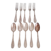 Set of 10 pieces (5 people) - Ercuis Goldsmiths