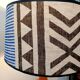 Large terracotta lamp and vintage tribal lampshade
