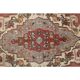 Vintage Turkish Oushak Handmade Wool Cotton Red Area Rug 132x224