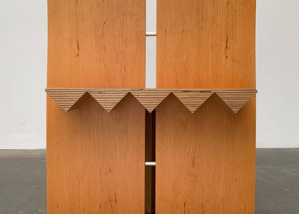 Postmodern chair with a high backrest