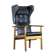 Fauteuil en cuir noir, années 1970