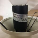 Opaline seashell and pearl lamp, white ceramic