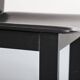 Lot de 6 chaises de salle à manger en bois et cuir noir