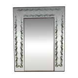 Luigi Brusotti Mid-Century Modern Italian Decorated Mirror, 1940s