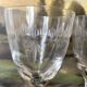 Stemmed glasses, engraved glass wine glasses