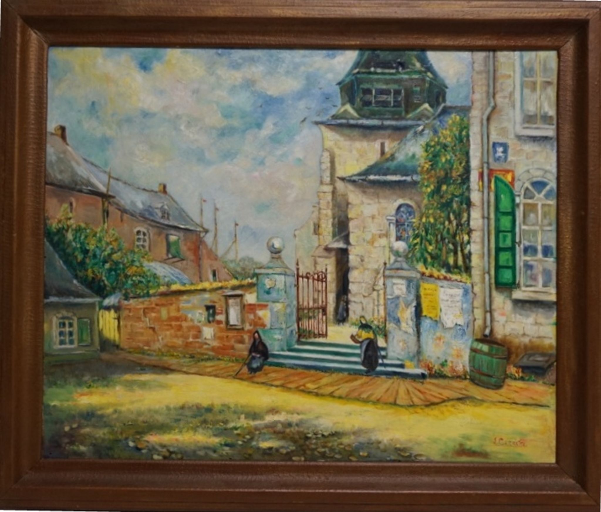 Peinture à l'huile sur panneau