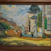 Peinture à l'huile sur panneau