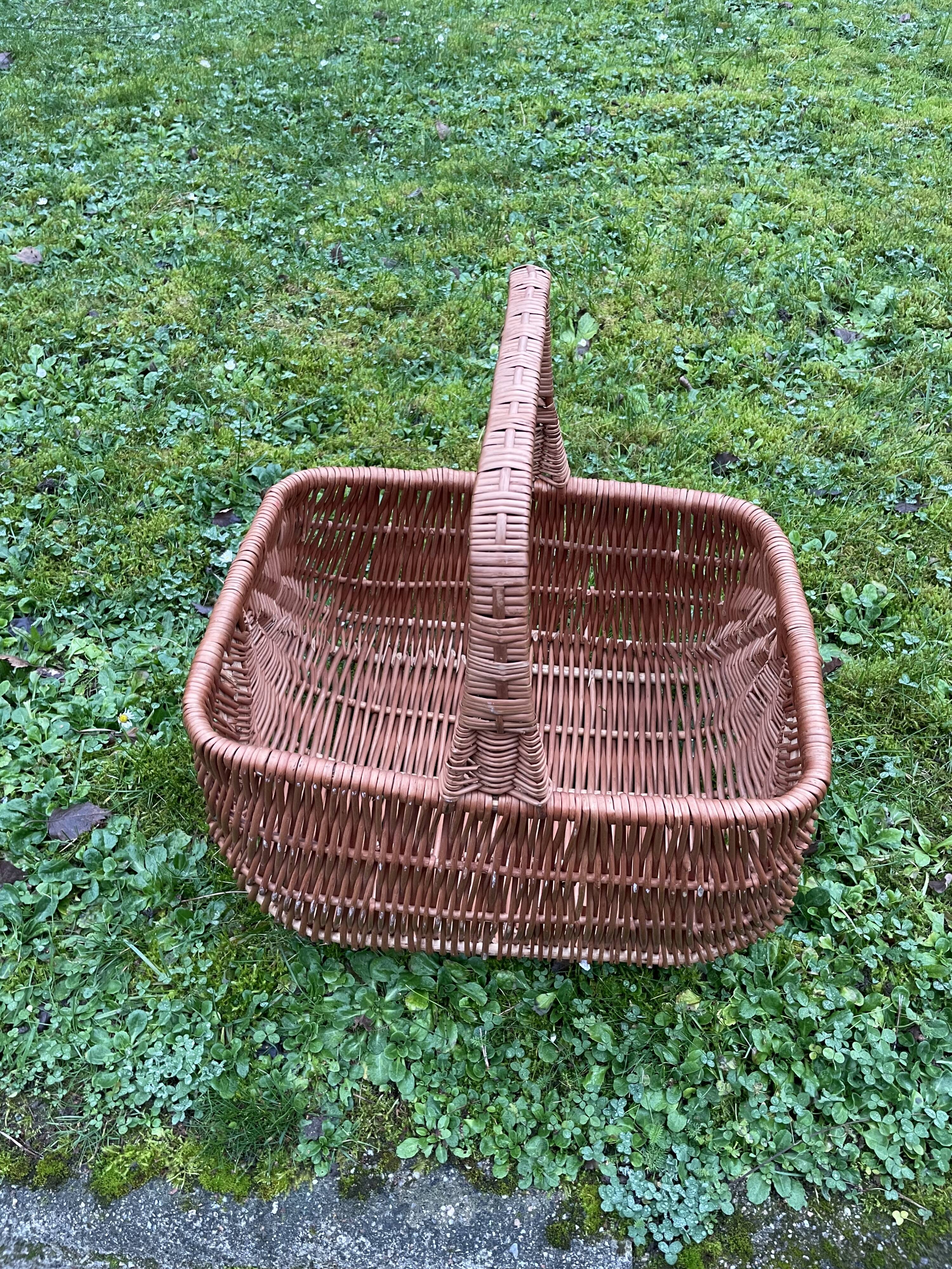 Grand panier en osier