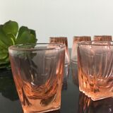 Suite of 10 small glasses