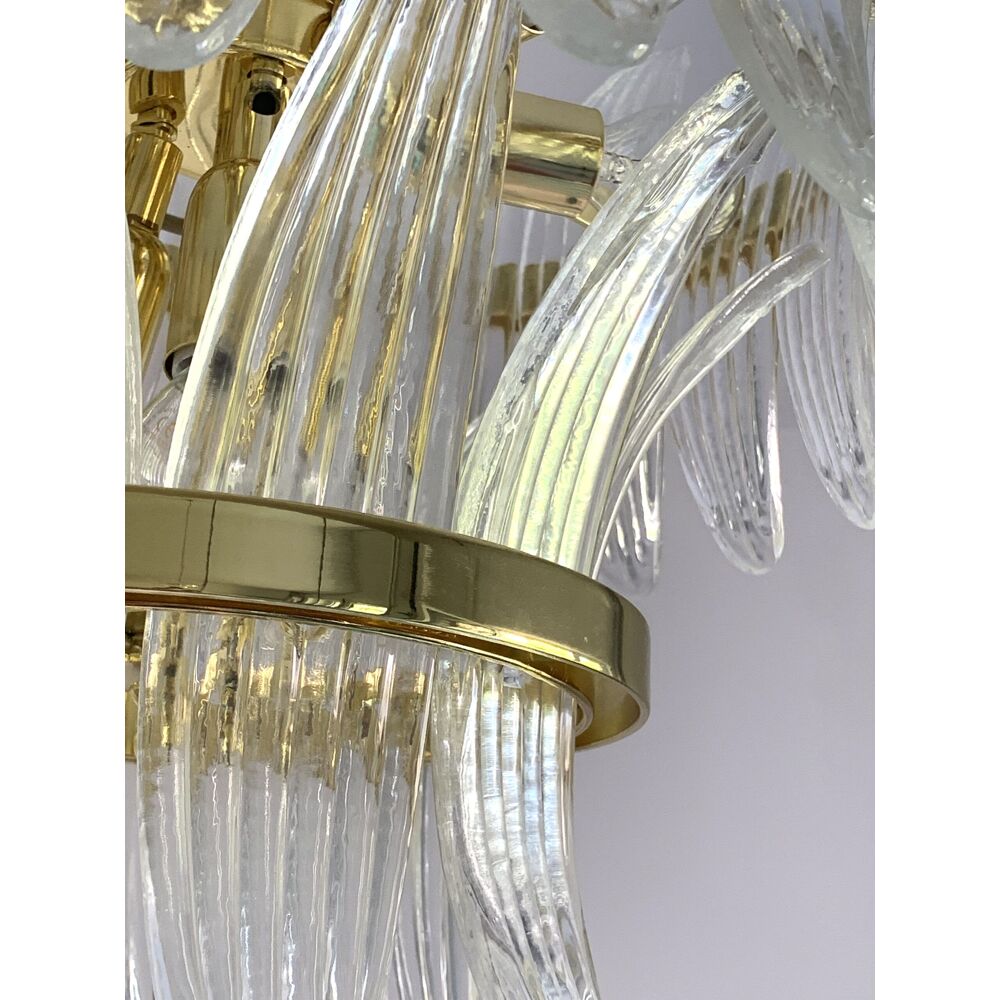 Palmette Murano glass chandelier