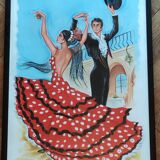 Painting flamenco dancers signed Okley
