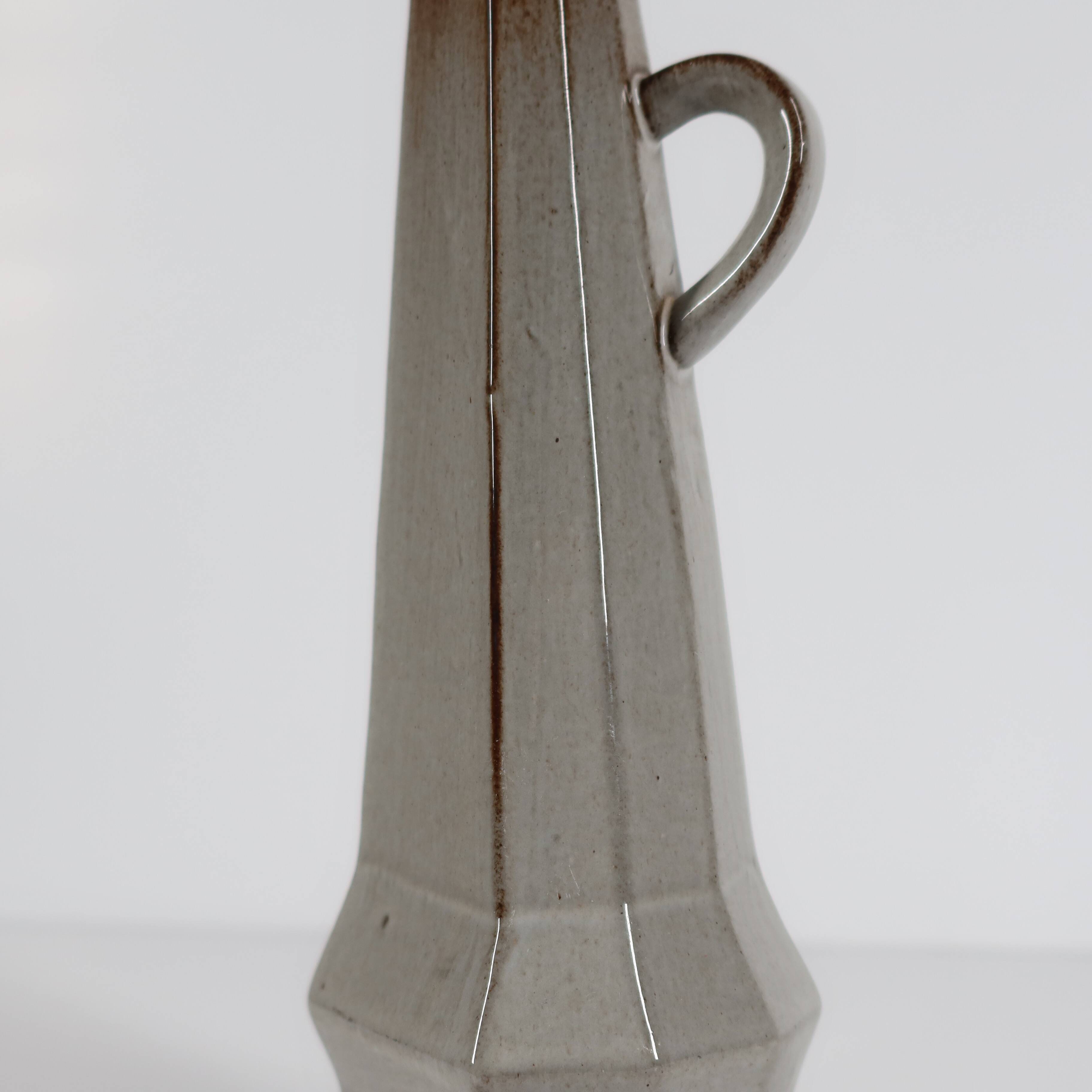 Cubist Ceramic Vase-Piercer - Mid-20th Century