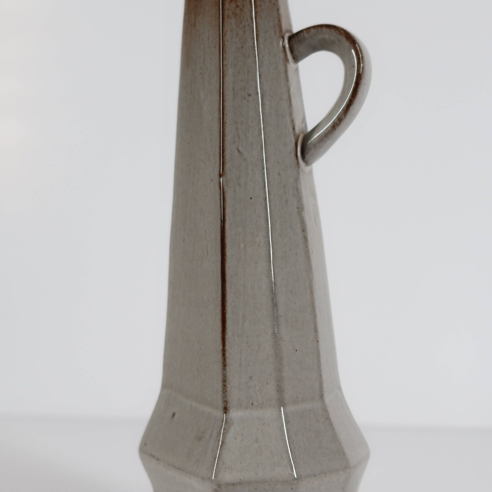 Cubist Ceramic Vase-Piercer - Mid-20th Century