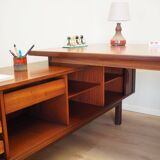 Bureau en palissandre, design danois, années 1960, designer : Arne Vodder, fabrication : Sibast