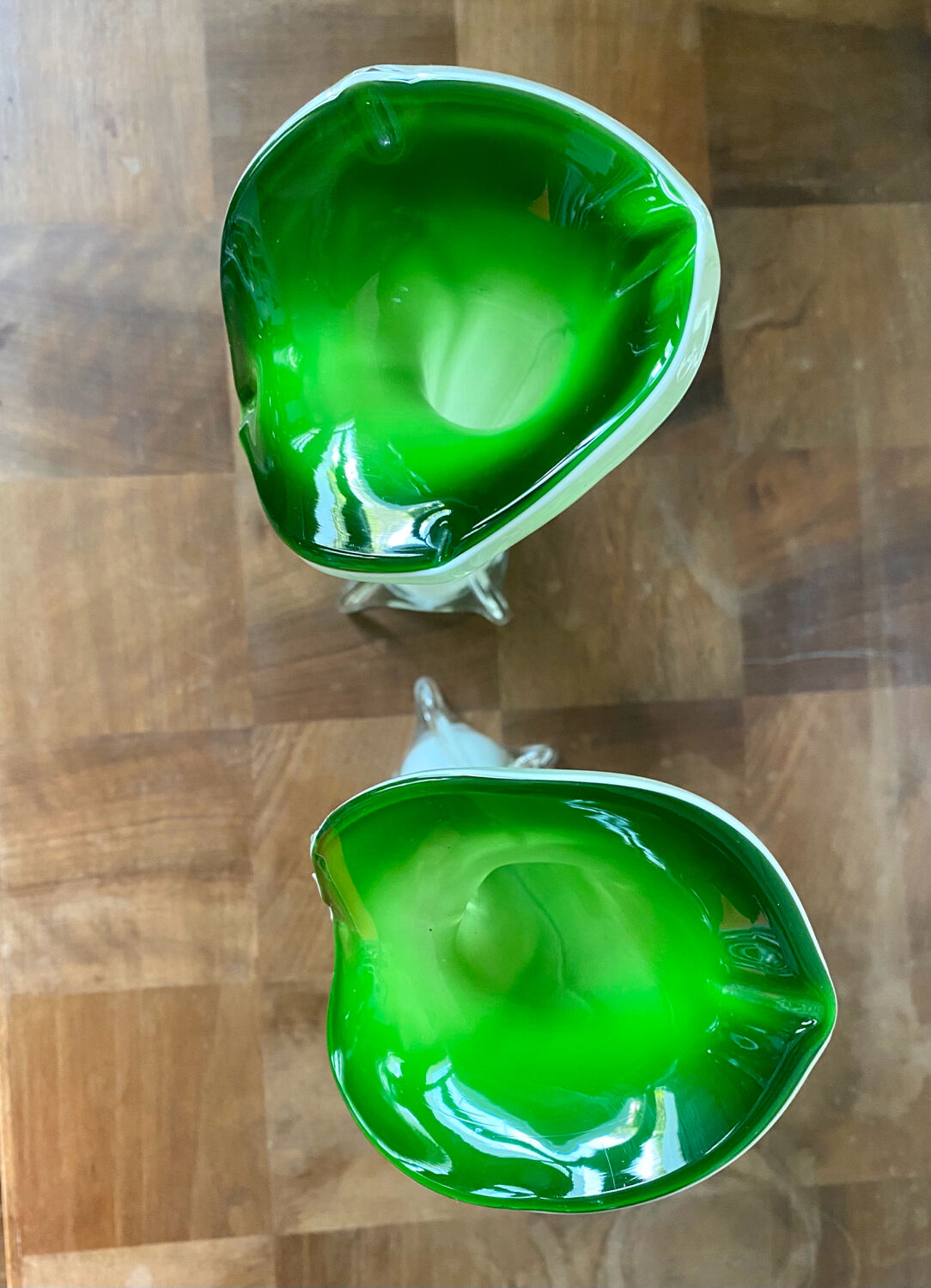 Paire de vases style Murano années 60