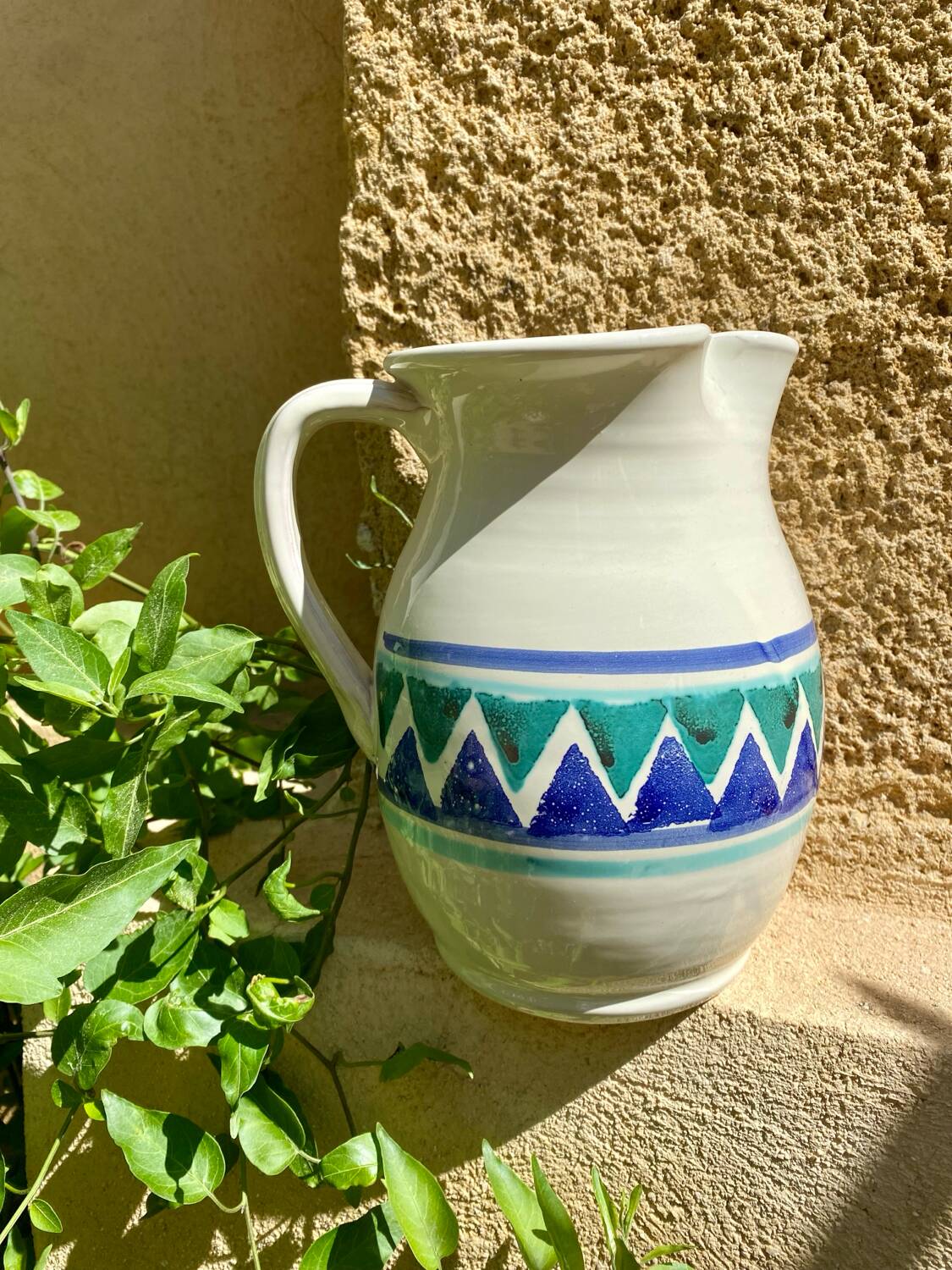 80s Italian Ceramic Pitcher