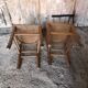 Pair of vintage luterma light wood bistro chairs
