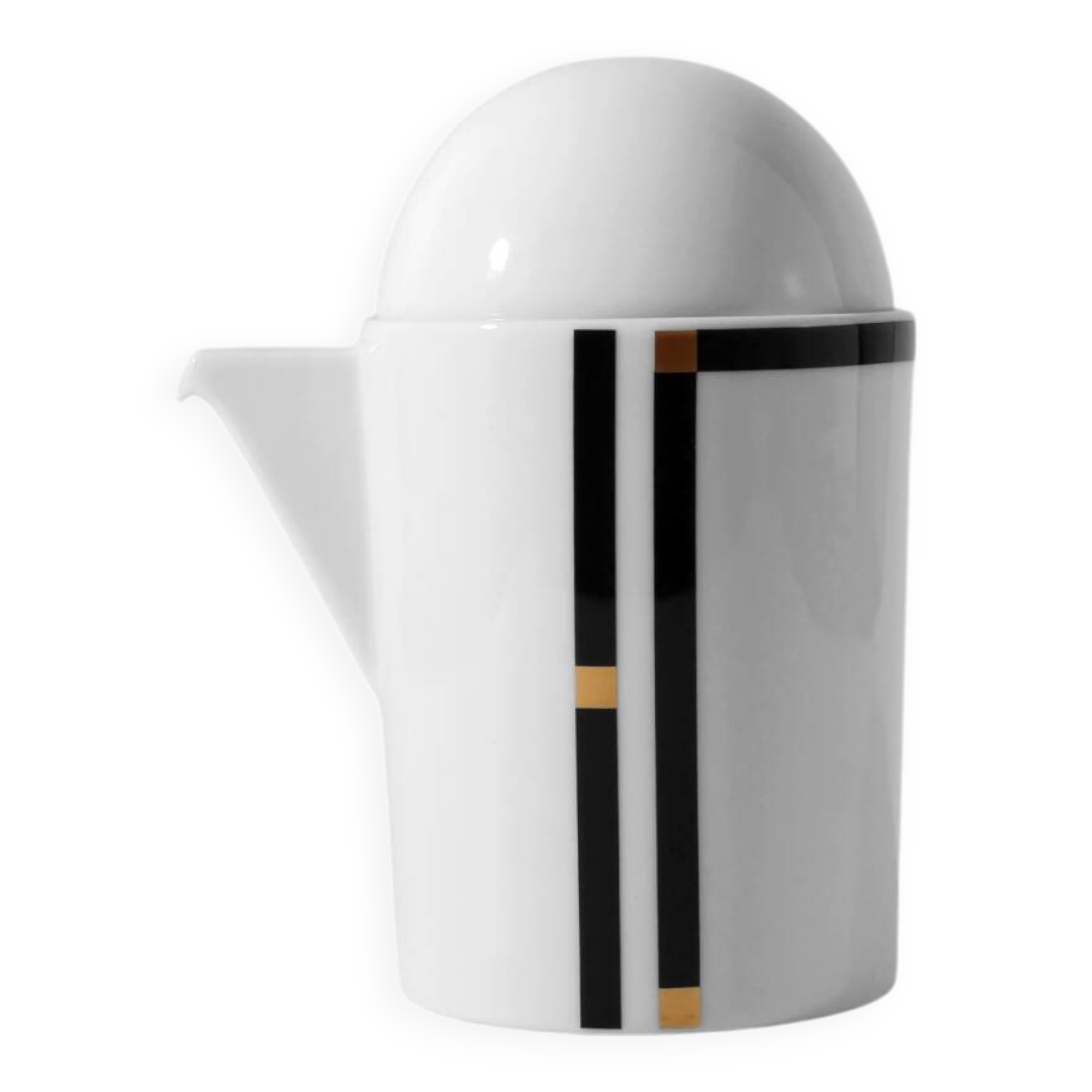 Mario Bellini "Cupola" Porcelain Creamer, For Rosenthal, 1980s