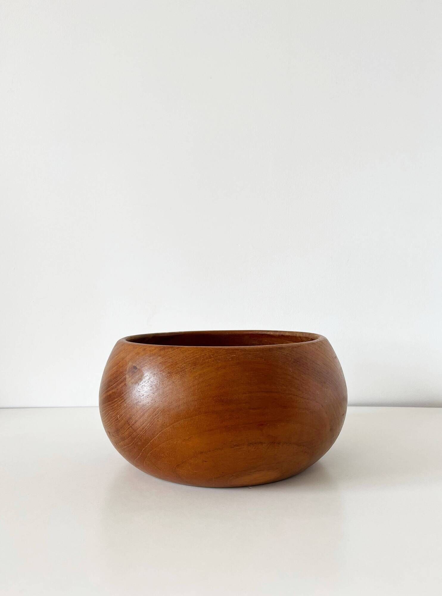 Large dish or wooden catchall from the 1960s.